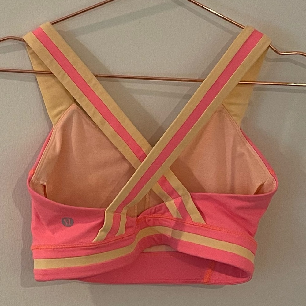 Lululemon Neon Sports Bra - Picture 4 of 7